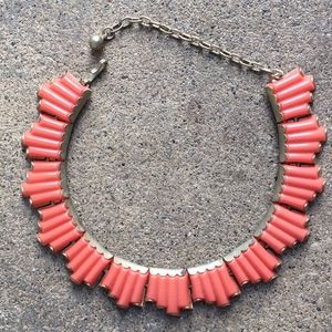Sexy adjustable vintage choker orange (prob resin)